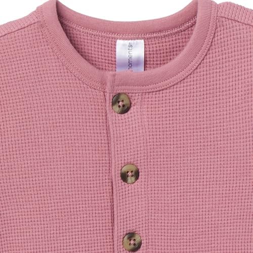Modern Moments by Gerber Baby Henley Waffle Knit Romper - Image 2