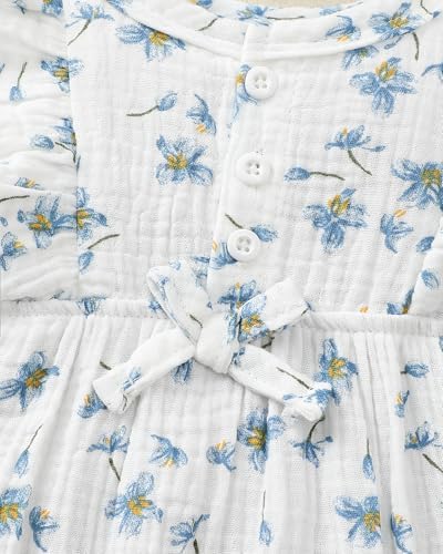 Renotemy Baby Girl Clothes Summer Rompers Cute Outfits Preemie-18 Months | - Image 4
