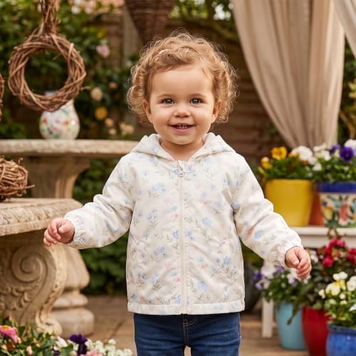 Toddler Baby Girl Windbreaker Jacket Zip Up Hoodie Long Sleeve Sweatshirt - Image 3