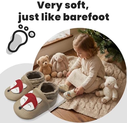 YALION Baby Soft Leather Shoes Suede Sole Infant Toddler First Walking Sports - Image 5