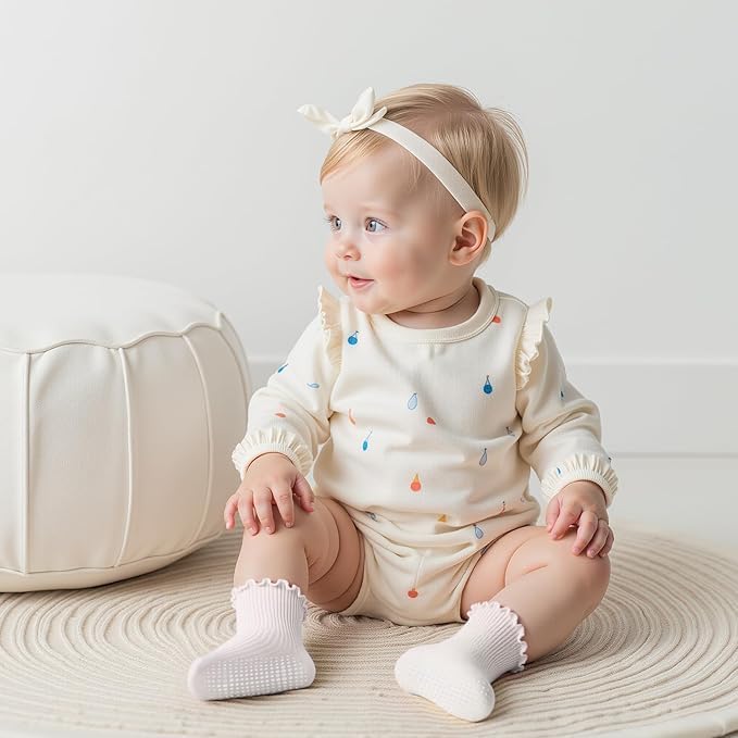 HONGTEYA 6 Pairs Toddler Ruffle Socks - Image 3