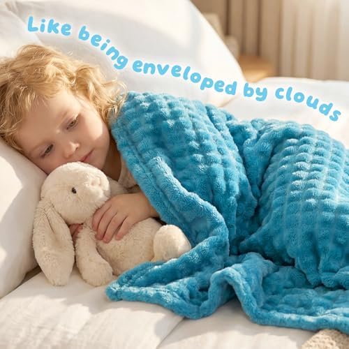 Fleece Baby Blanket for Girls Boys, Soft Cozy Cute Infant Toddler Receiving - Image 3