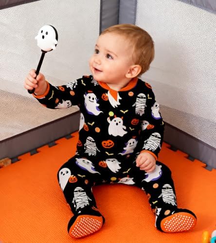 uideazone Baby Girls Footed Pajamas, Zip Sleeper - Image 5