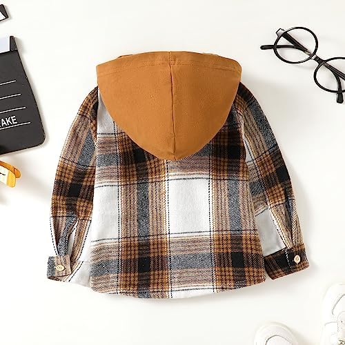 Toddler Baby Boy Long Sleeve Shirt Flannel Buffalo Plaid Shirts Button Down - Image 4