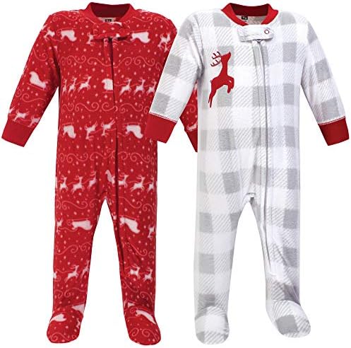 Hudson Baby Unisex Baby Fleece Sleep and Play - Image 2