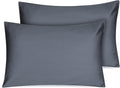 Organic Cotton Toddler Pillowcase 2 Pack, 14 x 20 Travel Pillow Case Cover for Babies, Kids, Boys and Girls, Soft and Breathable Small Pillow Cases with Envelope Closure, Dark Grey