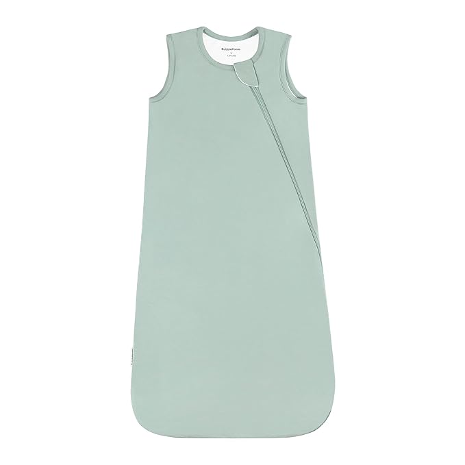 BubblePanda Rayon Made from Bamboo Sleep Sack 6-12 Months 0.5 Tog Soft Lightweight Toddler Sleep Sack for Babies 2-Way Zipper Wearable Blanket Baby 6 Months