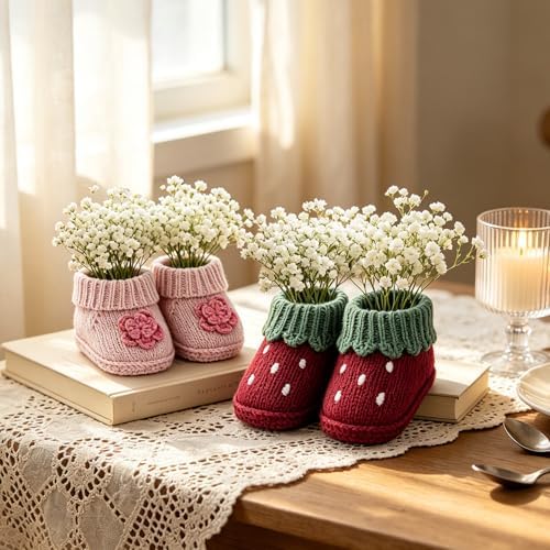 Newborn Knit Booties Soft Baby Sock Boots - Image 3