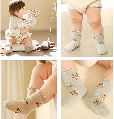 Toddler Girl Ruffle Socks Baby Girls Knee High Socks - Image 6