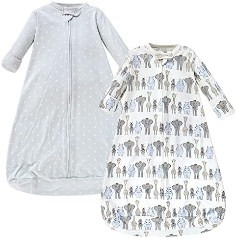 Hudson Baby Unisex Baby Cotton Long-Sleeve Wearable Sleeping Bag by HudsonBaby