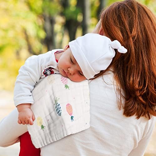 Chumia 20 Pack Muslin Baby Burp Cloths Large 20 x 10 Inches Cotton Baby Burp - Image 5