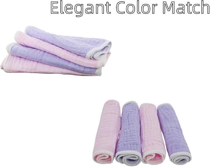 Burp Cloths Large, Muslin Burp Cloths - Image 4