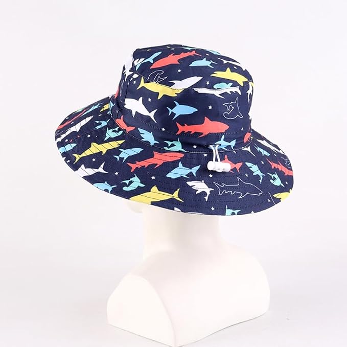 LANGZHEN Sun Protection Hat for Kids Toddler Boys Girls Wide Brim Summer - Image 4
