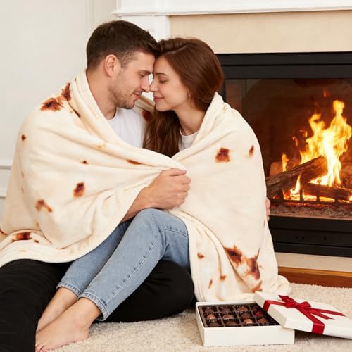 SeaRoomy Burritos Tortilla Throw Blanket, Tortilla Wrap Blanket, Novelty Funny - Image 5