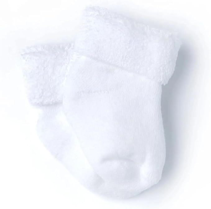 Gerber Baby Boys & Girls 6-Pack White Terry Socks - Image 4
