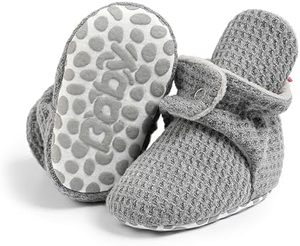 HsdsBebe Unisex Newborn Baby Cotton Booties Non-Slip Sole by HsdsBebe