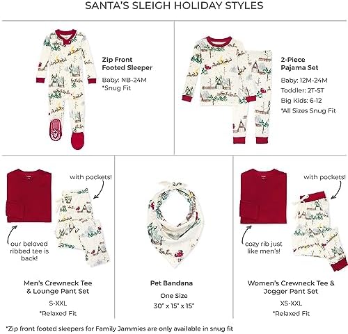 Burt's Bees Baby Matching Family Jammies, Organic Cotton, Holiday Pajamas - Image 2