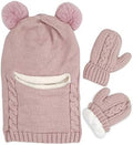 Baby Winter Hat Scarf Set, Unisex Infant Toddler Kids Hat Scarf by GZMM