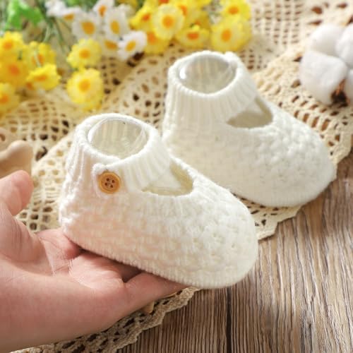 Baby Booties Hand Knit Boots Slippers Soft Warm First Walkers Socks Shoes - Image 6