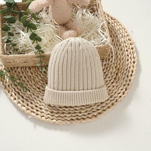 Neiwech Cotton Baby Beanie Hat Infant Newborn Toddler Winter Knitted Warm Skull - Image 4