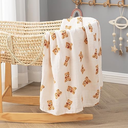 BabyWhale Muslin Swaddle Blanket - Image 5