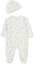 Little Me Clothes for Baby Girls 100% Cotton Scratch-Free Tag Footed One-Piece by LittleMeChildrensApparel