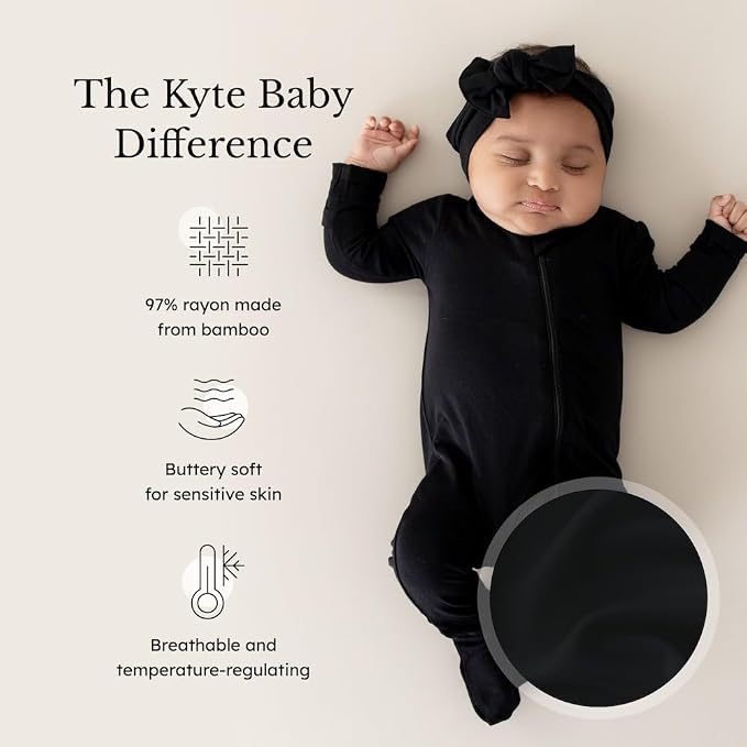 KYTE BABY Infant and Toddler Dual Zipper Footie, Ultra-Soft Rayon Made From - Image 2