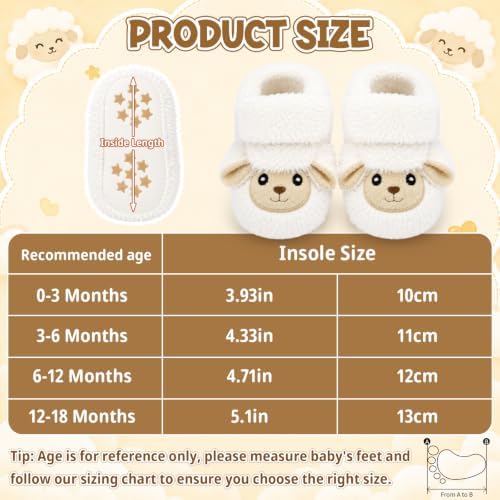 Baby Boys Girls Booties Newborn Baby Shoes Unisex Winter Warm Infant Slippers - Image 6
