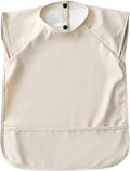 GZMM Waterproof Baby Bibs,Infant Toddler Extra Cover Feeding Bib With Food Catcher,Easy Clean & Washable