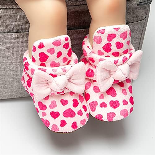 Meckior Newborn Infant Baby Girls Boys Warm Fleece Winter Booties First Walkers - Image 2