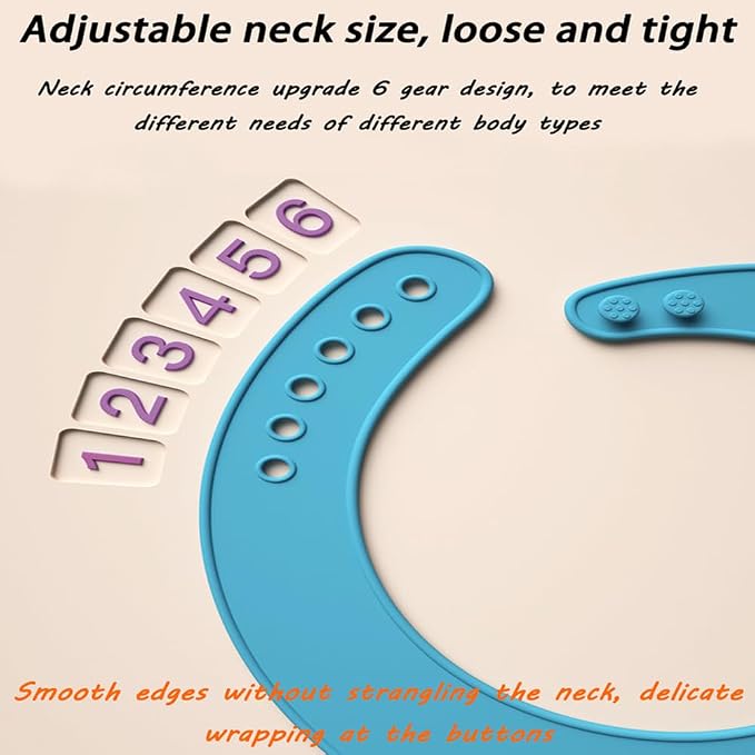 2 pieces adult bib Large silicone adult bibs - Image 6