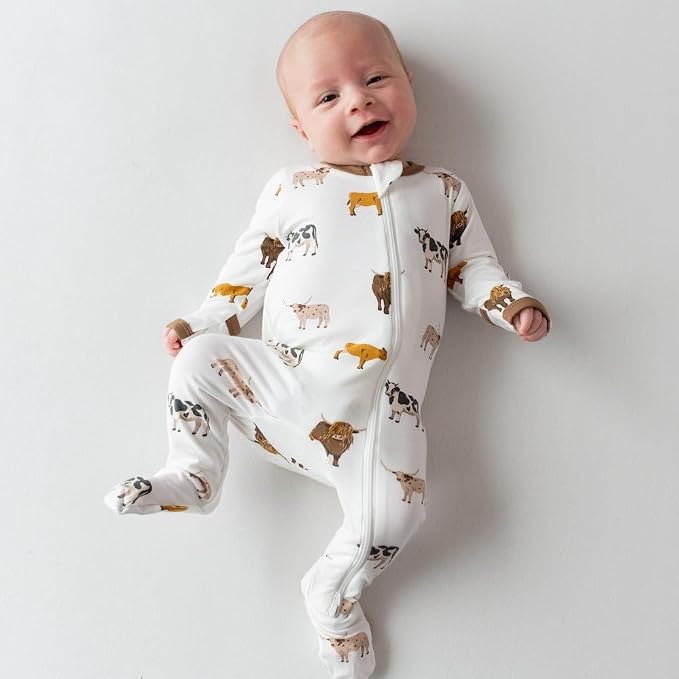 KYTE BABY Infant and Toddler Dual Zipper Footie, Ultra-Soft Rayon Made From - Image 4