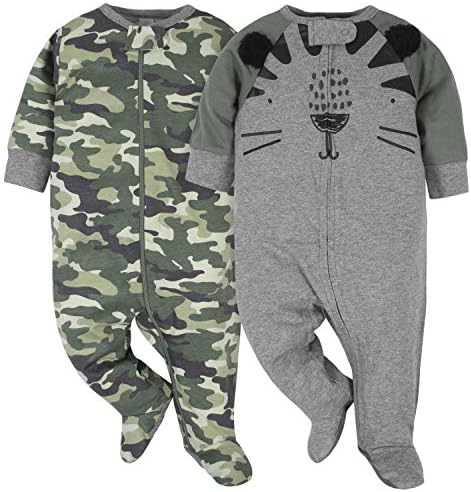 Gerber Baby Boys’ 2-Pack Sleep ‘N Play Pajamas by Gerber