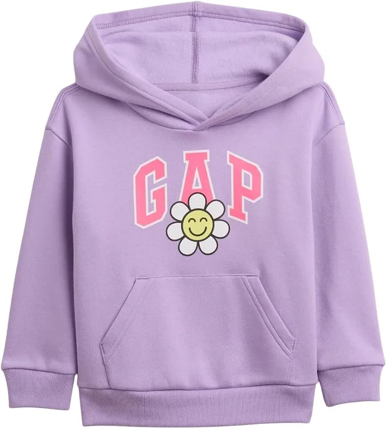 GAP Baby-Girls Playtime Favorites Logo Pullover Hoodie Hooded Sweatshirt by GAP