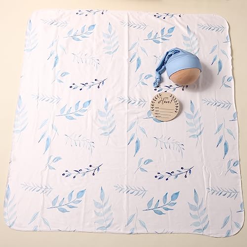 Ylsteed Baby Swaddle Blanket and Headband Set, Newborn Receiving Blanket - Image 7