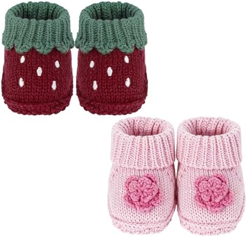 Newborn Knit Booties Soft Baby Sock Boots by DUONITITI