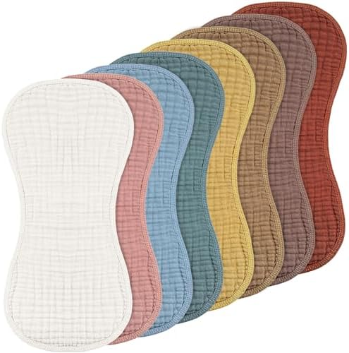 Frienda 8 Pack Muslin Burp Cloths by Frienda