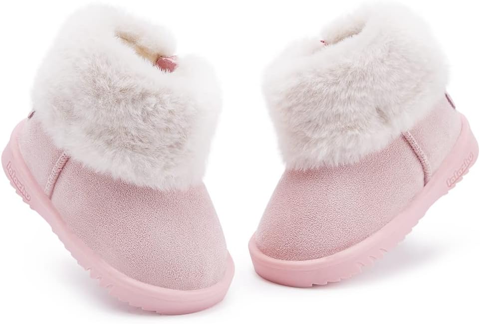 BMCiTYBM Girls Boys Snow Boots Warm Winter Fur Lined Baby Shoes (Infant/Toddler/Little Kid)
