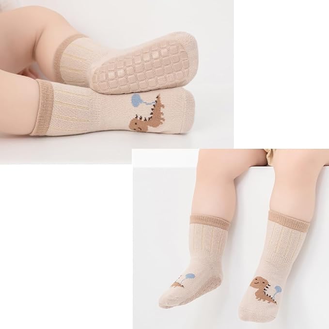Exegawe Toddler Non Slip Socks, Cute Baby Socks - Image 2