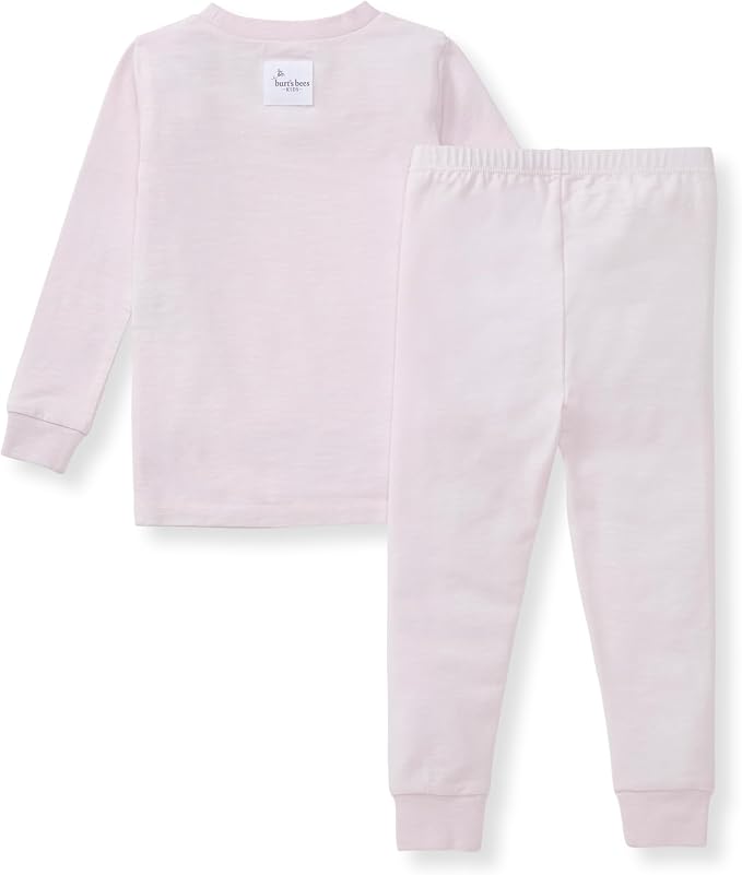 Burt's Bees Baby Unisex Baby Honeysoft Pajamas, Tee and Pant 2-Piece PJ Set - Image 2