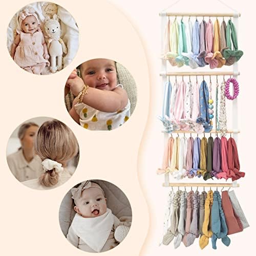 POVETIRE Headband Holder for Girls Baby Headband Organizer Head Bands Hair - Image 4