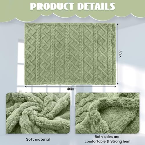 VitalCozy 4 Pcs Fleece Baby Blankets 3D Plush Soft Newborn, Warm Receiving - Image 2