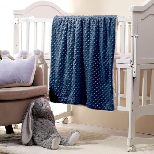 CREVENT 2Pcs 30''X40'' Cute Cozy Fluffy Warm Baby Blankets - Image 3
