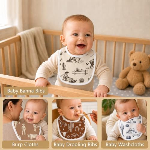Baby Bibs for Baby Boys Girls 6-Pack - Image 4