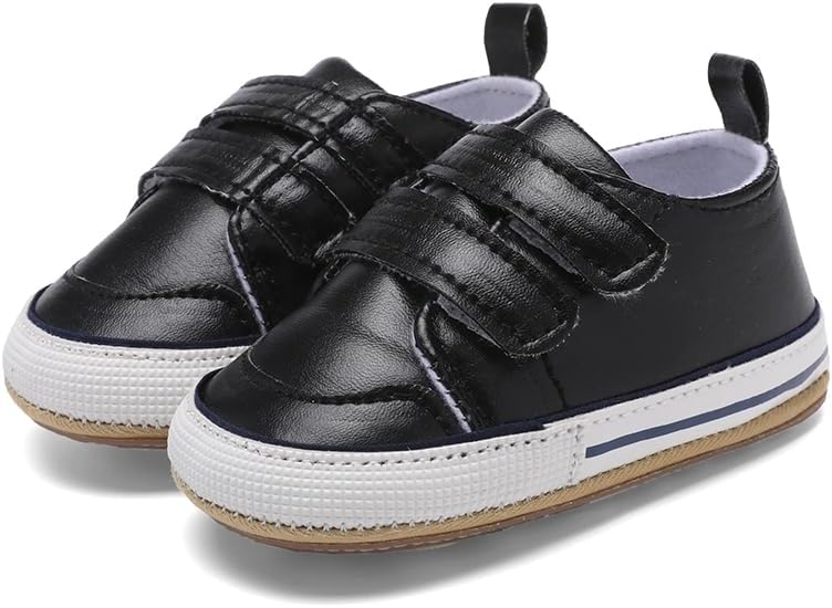 Clowora Baby Boys Girls Shoes Non-Slip Rubber Sole Sneakers Infant First Walking Toddler Crib Shoes Newborn Loafers Flats.
