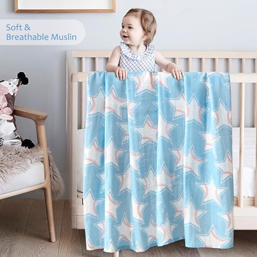 Baby Swaddle Blankets, Bamboo Muslin Receiving Blanket | 1-Pack, Lightweight & - Image 2