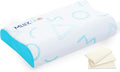 MLILY Kids Pillow for Sleeping, Adjustable Kids Memory Foam Pillow for Bed Set, Breathable and Cooling Pillows for Kids Boy Girl, CertiPUR-US Certified, 12x20 Inch, Blue