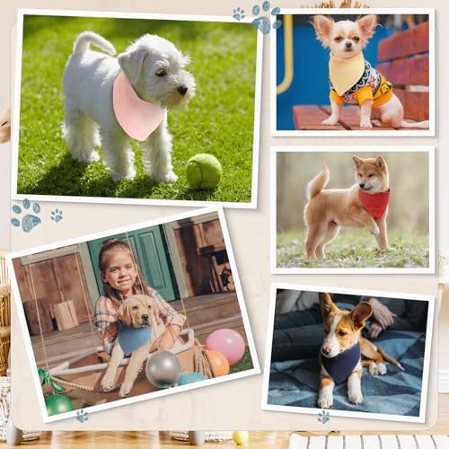 10 Pcs Muslin Cotton Triangle Dog Bandanas Reversible Pet Bibs Scarf Dog Scarves - Image 5