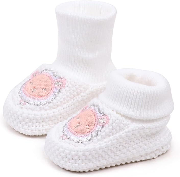 Newborn Baby Boys Girls Cozy Warm Booties Infant Cute Cartoon Knit Soft Socks by Unknown