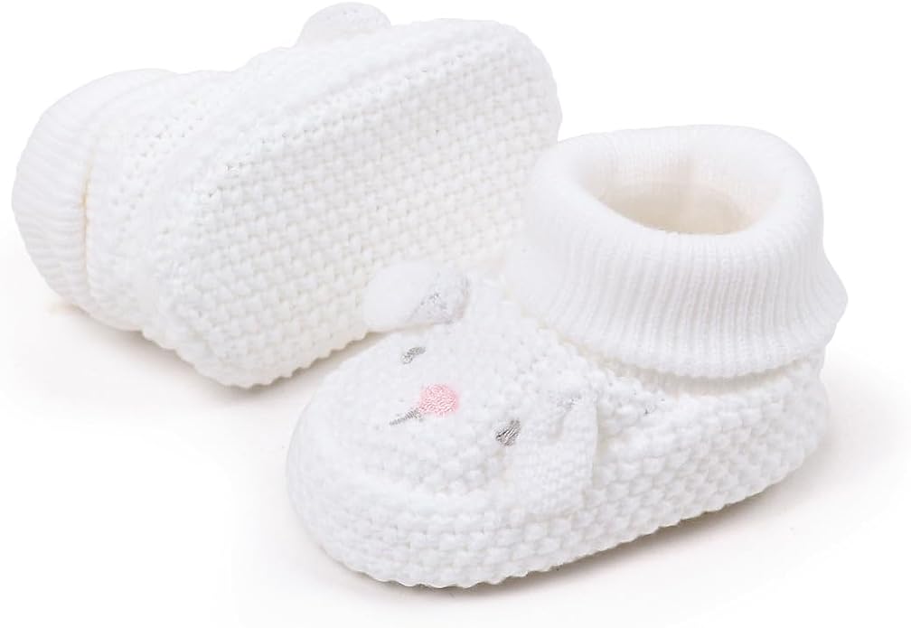 Newborn Baby Boys Girls Cozy Warm Booties Infant Cute Cartoon Knit Soft Socks - Image 4